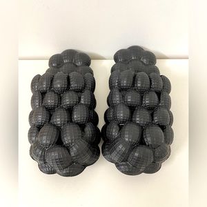 SALE! NWOT Black Bubble Slides Sz 10